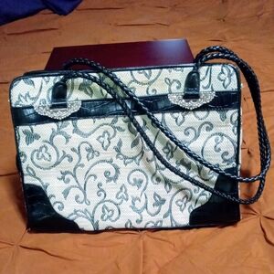 💕 PRICE DROP 💕Buano Black and Cream Women's Bag